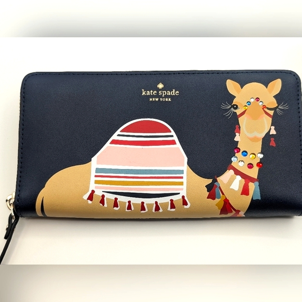 ❌SOLD❌Kate ♠️ Spade Camel Wallet - Picture 1 of 8